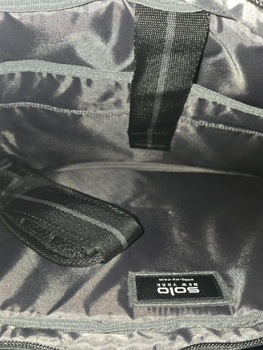 solo Hybrid Briefcase Messenger Backpack in Charcoal Gray
